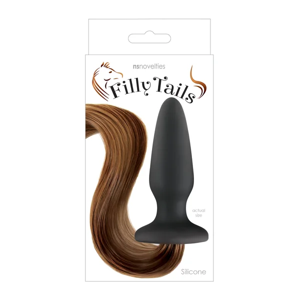 NS Novelties Filly Tails Anal Plug Chestnut