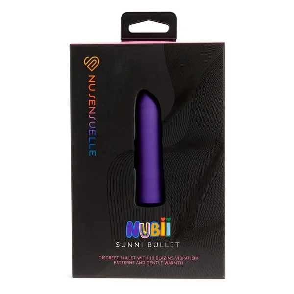 Nu Sensuelle Sunni Nubii Rechargeable Silicone Heating Bullet - Purple