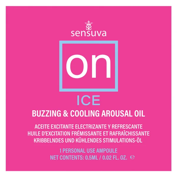 On Ice Buzzing Cooling Female Arousal Oil Ampoule by Sensuva