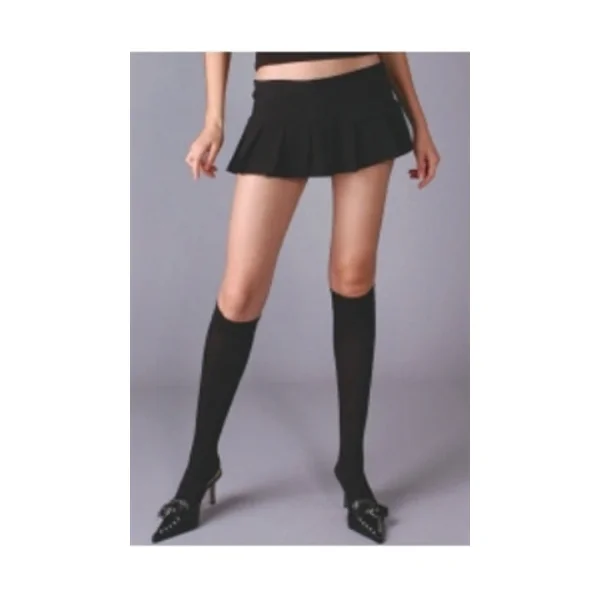 Opaque Knee Hi - Black