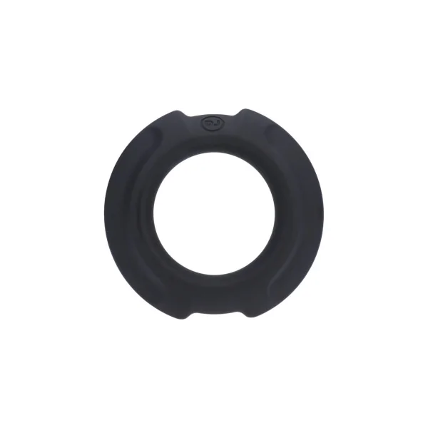 OptiMALE FlexiSteel Silicone with Metal Core Cock Ring, 35mm, Black