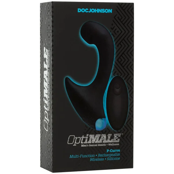 OptiMale Vibrating P Curve with Wireless Remote