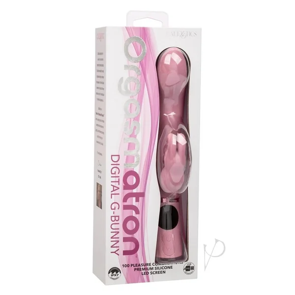 Orgasmatron Digital G-Bunny Rechargeable Silicone Rabbit - Pink