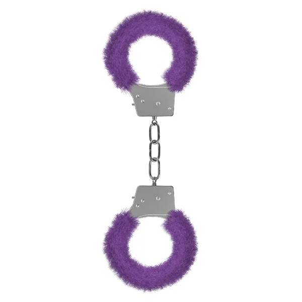 Ouch! Beginner''s Furry Handcuffs With Quick-Release Purple