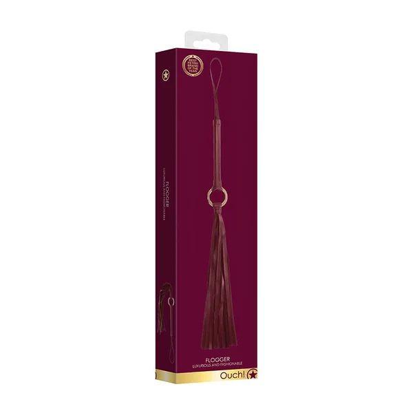 Ouch Halo Flogger Burgundy