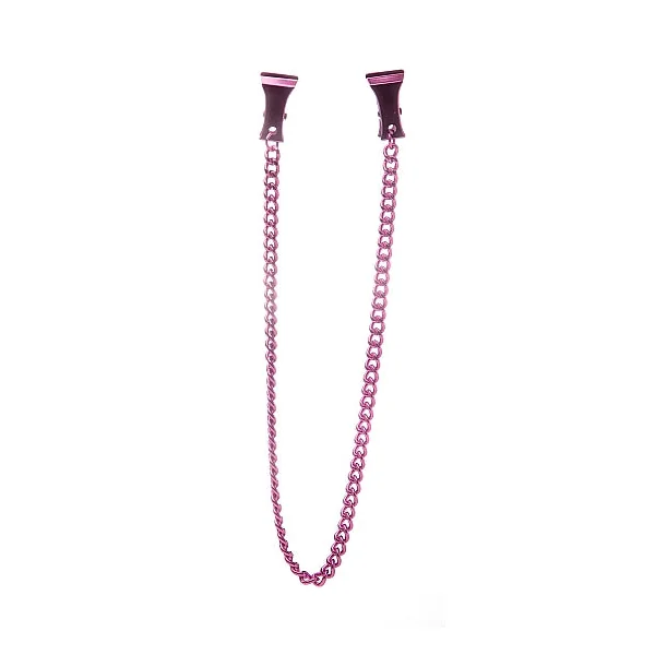 Ouch! Pinch Nipple Clamps with Chain