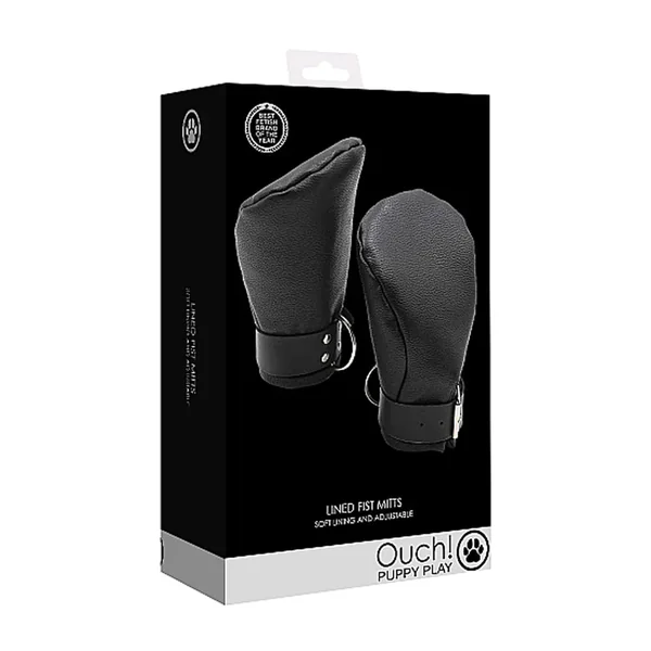 Ouch! Puppy Play Lined Fist Mitts