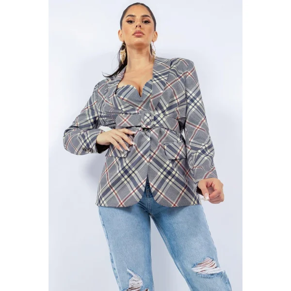 Oversized Blazer With Belt