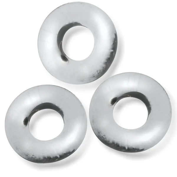 Oxballs Fat Willy Jumbo Cock Rings 3 Pack Clear