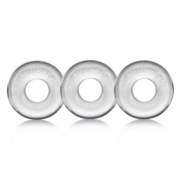 Oxballs RINGER, 3-pack of DO-NUT-1 - CLEAR