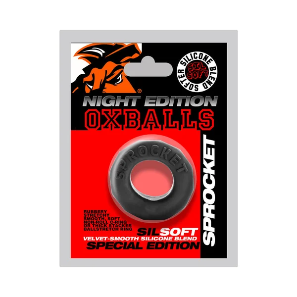 Oxballs Sprocket Comfort No-Roll Cockring Special Edition Night