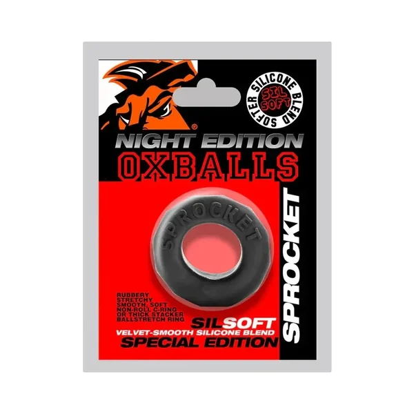 Oxballs Sprocket Comfort No-Roll Cockring Special Edition Night