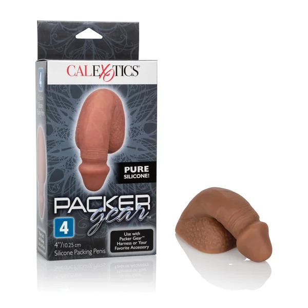 Packer Gear 4" Silicone Packing Penis - Brown