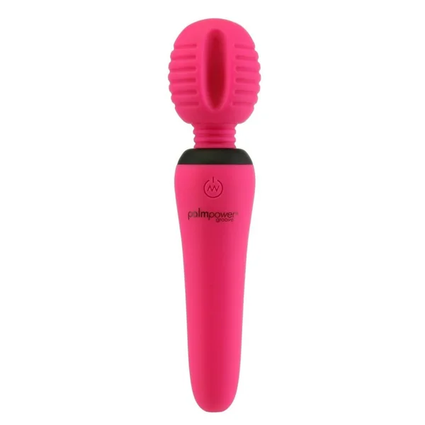Palmpower Groove Mini Wand Rechargeable Silicone Massage Wand