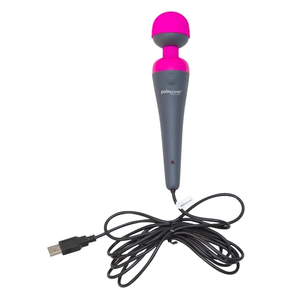 Palmpower Plug and Play Rechargeable Silicone Wand Massager