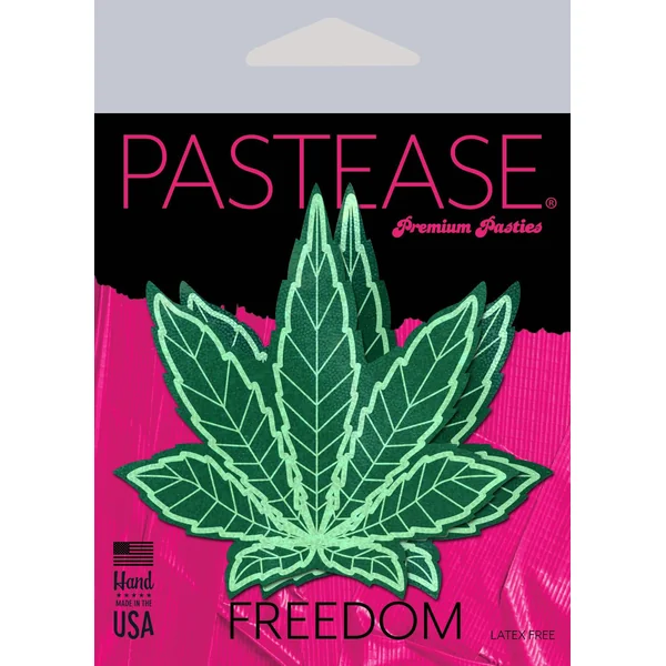 PASTEASE INDICA POT LEAF GREEN HOLOGRAPHIC WEED