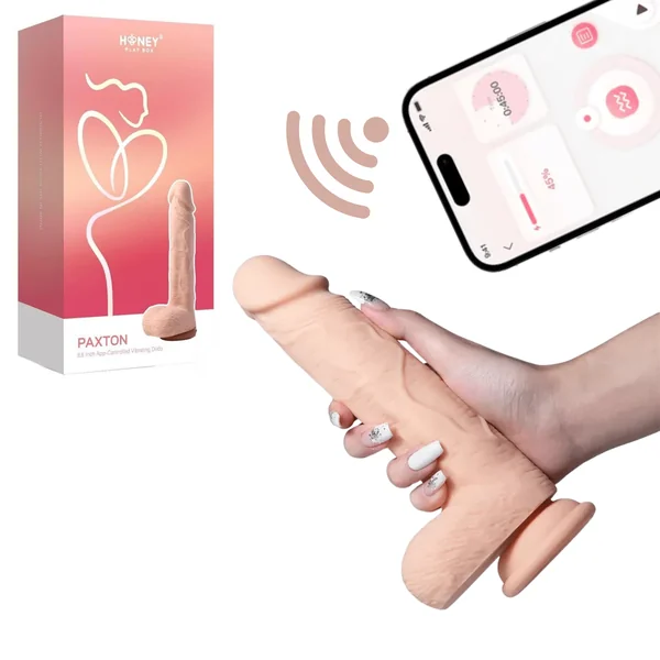 Paxton Powerful Rotating 8.5-inch Realistic App Controlled Vibrating Dildo