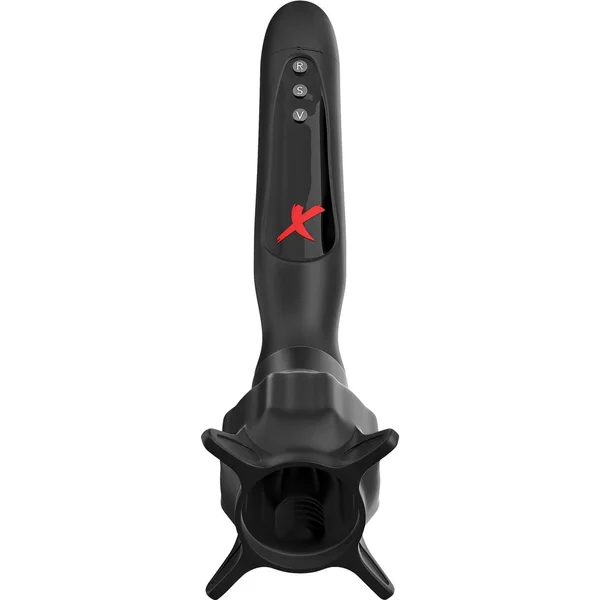PDX Elite Vibrating Roto-Sucker Silicone Masturbator Black