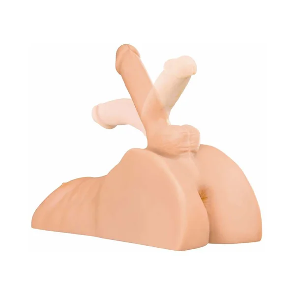 PDX Plus Perfect Ride Life-Size Dildo And Masturbator Light