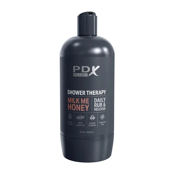 PDX Plus Shower Therapy Milk Me Honey Discreet Stroker – Caramel