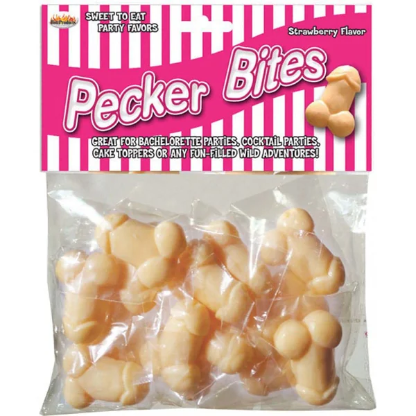 Pecker Bites Strawberry