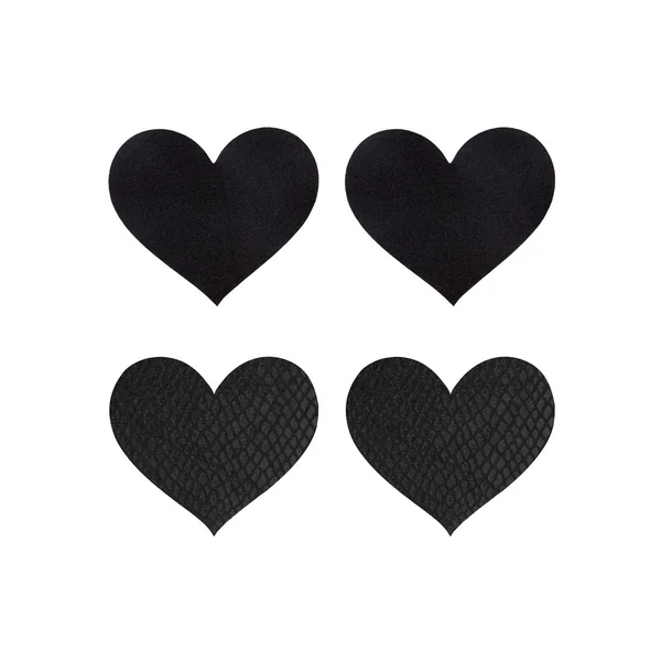 Peekaboo Classic Black Hearts Pasties