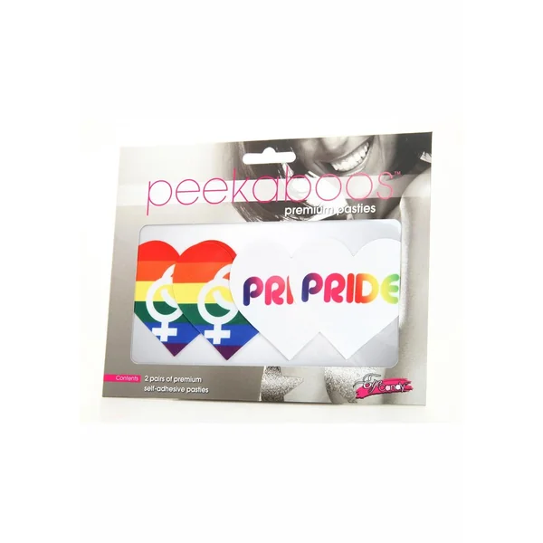 Peekaboo Pride Hearts Pasties