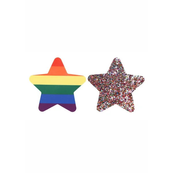 Peekaboo Pride Rainbow Glitter Stars Pasties – Rainbow
