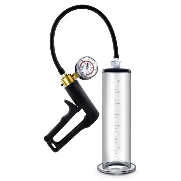 Performance Vx7 Vacuum Penis Pump with Brass Trigger and Pressure Gauge