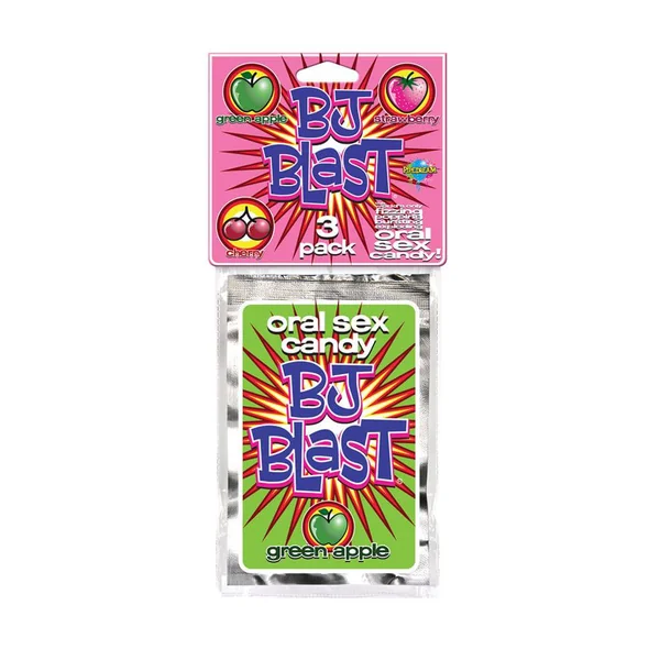 Pipedream - BJ Blast - Exploding Oral Sex Candy - 3 Pack - Assorted Flavours