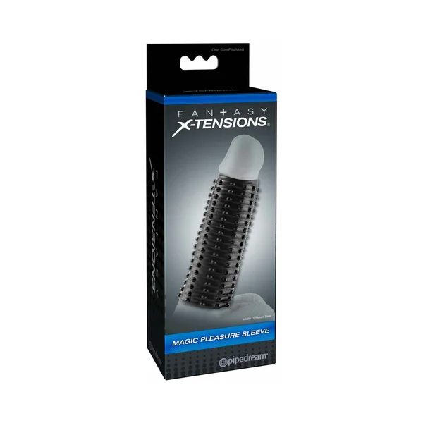 Pipedream Fantasy X-tensions Magic Pleasure Sleeve Black