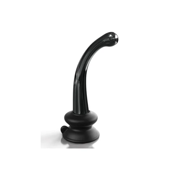 Pipedream - Icicles - No. 87 - Suction Cup Glass Dildo - Black