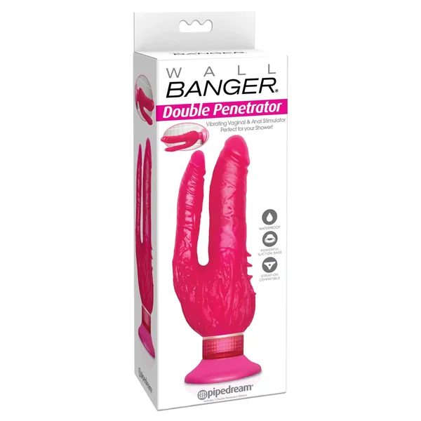 Pipedream Wall Bangers Double Penetrator Vibrating Dildo 9in
