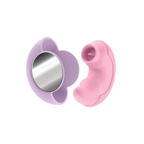 Play With Me Pout and Play Rechargeable Silicone Dual End Vibrator – Pink