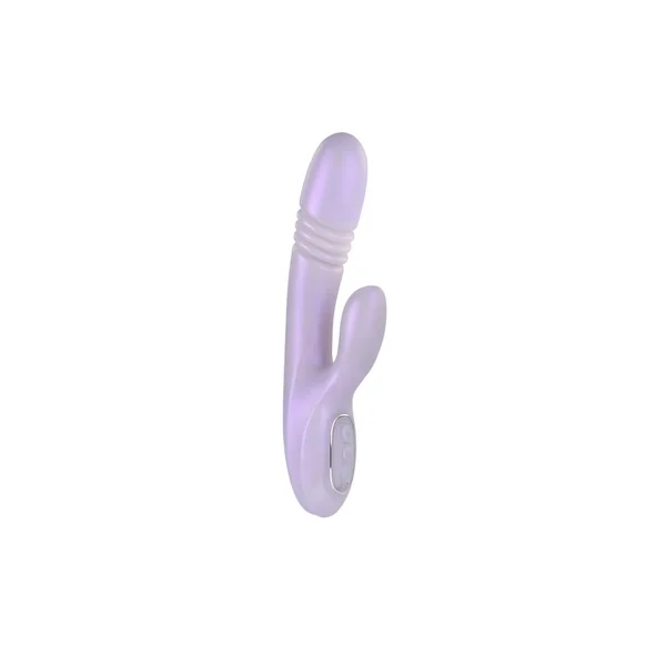 Playboy - Bumping Bunny Warming & Thrusting Rabbit Vibrator - Lilac