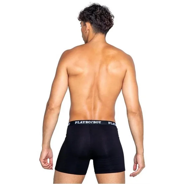 Playboy Mens Tuxedo Classic Boxer – XLarge – Black/White