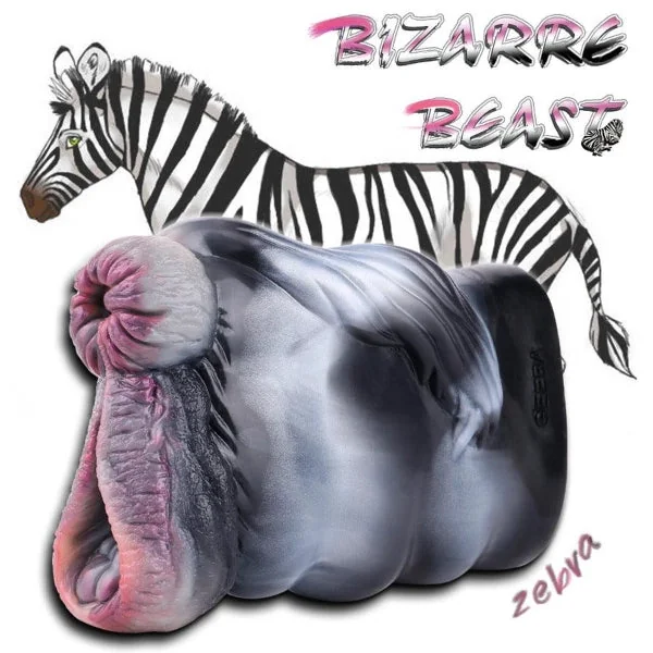 playfulsextoy Silicone‑Zebra Fake‑Pussy Male Masturbators