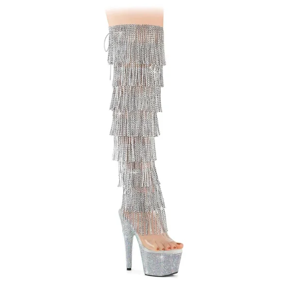 Pleaser BEJEWELED-3019C-RSF Thigh Boot