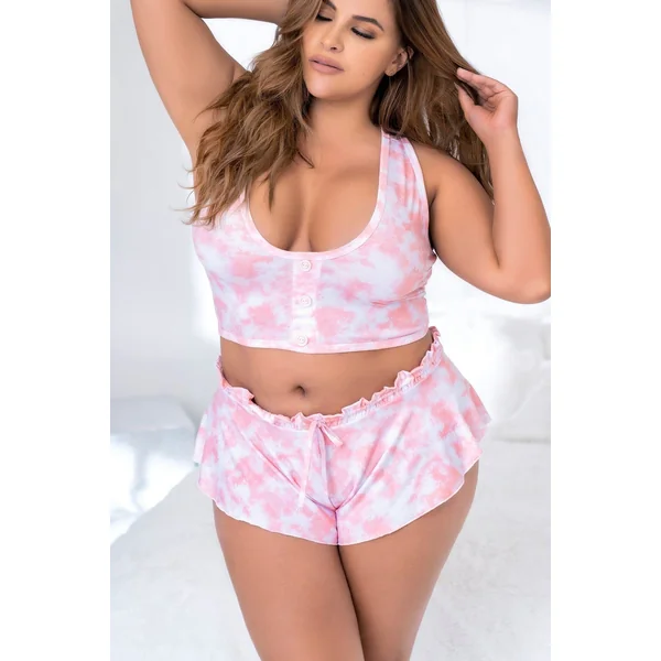 Plus Size Soft Touch Lounge Set