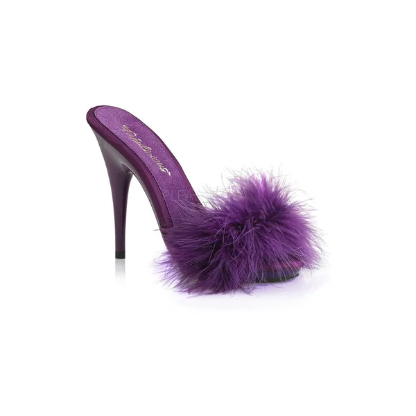 POISE-501F Slide | Purple Genuine Satin