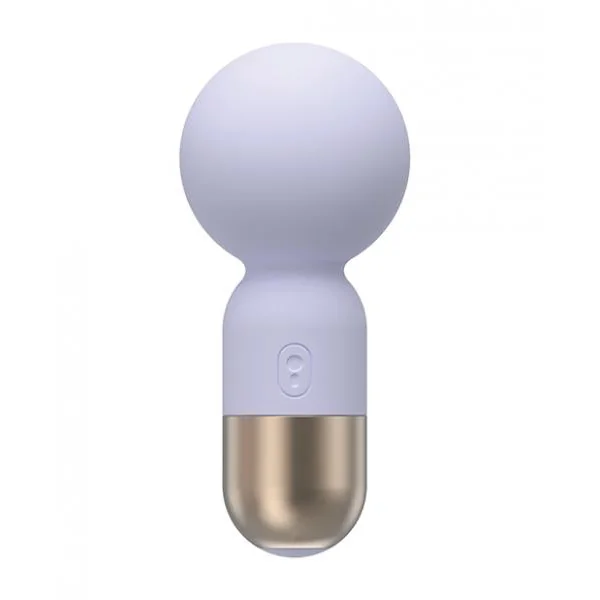 Pokewan Pocket Mini Vibrating Wand Massager - Pale Violet