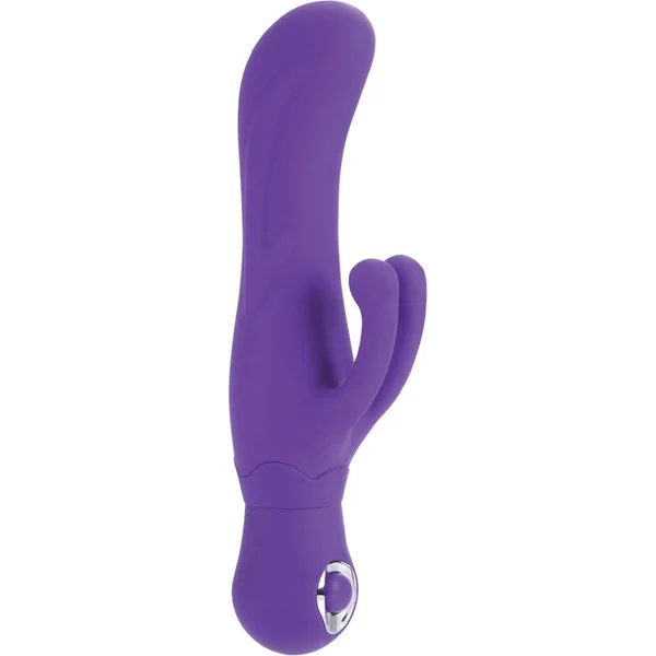 Posh Silicone Double Dancer Vibrator Waterproof Purple