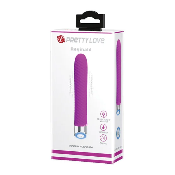 Pretty Love Reginald Textured Light-Up Vibrator - Fuchsia