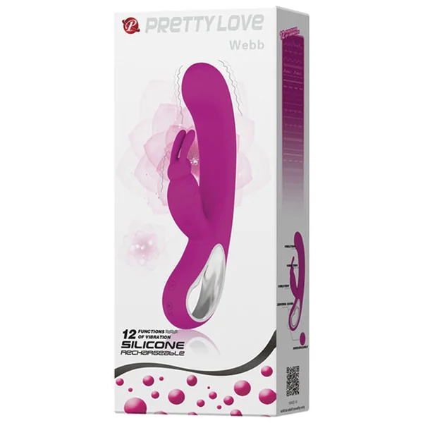 Pretty Love Webb Rabbit Vibrator Fuschia