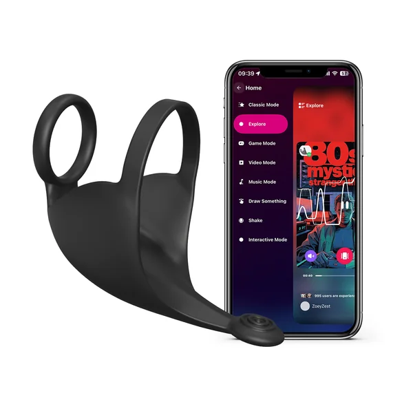 Prime Gripper Dual Cock Ring & Prostate Vibrating Massager