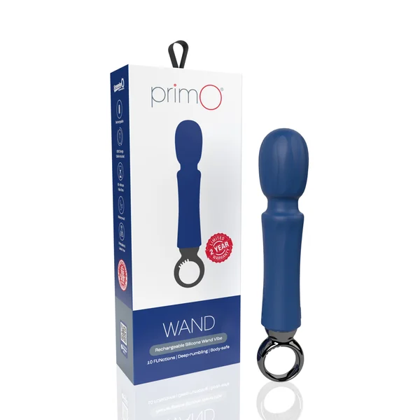 Primo Wand Rechargeable Vibe – Blueberry