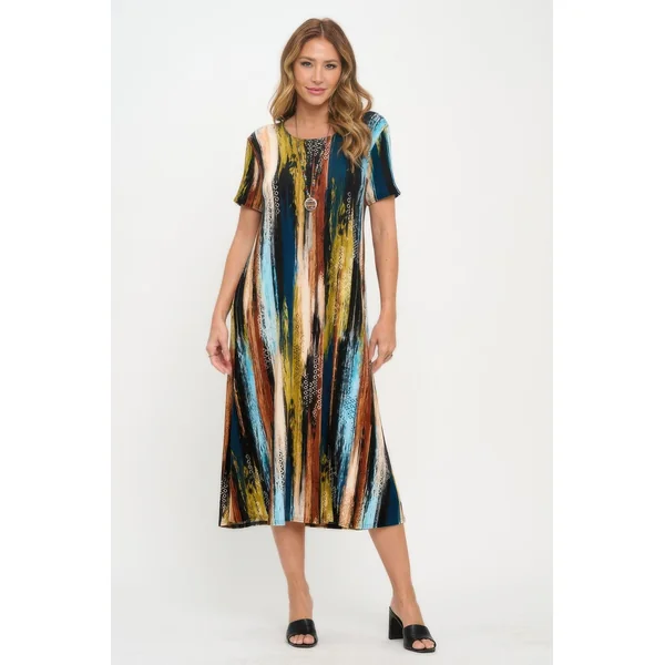 Print Bns Long Dress