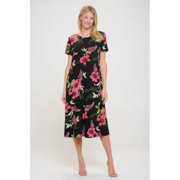 Print Bns Long Dress