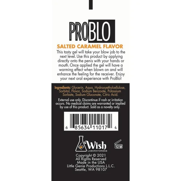 ProBlo Oral Pleasure Flavored Gel 1.5oz – Salted Caramel