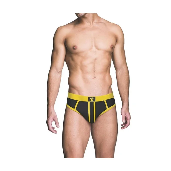 Prowler RED Ass-Less Brief – Small – Black/Yellow